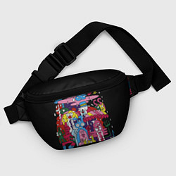 Поясная сумка Разноцветные монстры, цвет: 3D-принт — фото 2