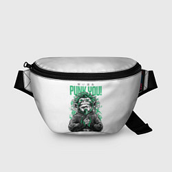 Поясная сумка Punk you!, цвет: 3D-принт