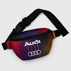 Поясная сумка AUDI - КОРОБКА Глитч, цвет: 3D-принт — фото 2