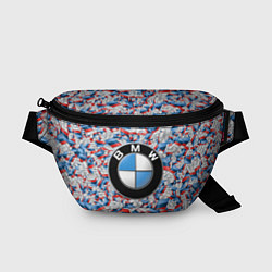 Поясная сумка BMW M PATTERN LOGO, цвет: 3D-принт