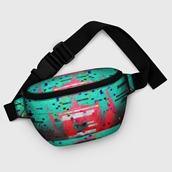 Поясная сумка Fashion glitch 2088, цвет: 3D-принт — фото 2