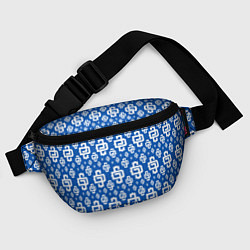 Поясная сумка Blue Pattern Dope Camo Dope Street Market, цвет: 3D-принт — фото 2