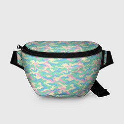 Поясная сумка Камуфляж пастельные цвета, цвет: 3D-принт