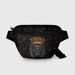 Поясная сумка Король лев Black, цвет: 3D-принт