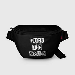 Поясная сумка FACK THE SYSTEM, цвет: 3D-принт