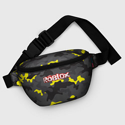 Поясная сумка Roblox Камуфляж Жёлто-Серый, цвет: 3D-принт — фото 2