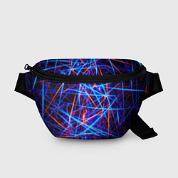 Поясная сумка Neon pattern Fashion 2055, цвет: 3D-принт