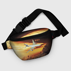 Поясная сумка Гражданский самолет Ил 96-300, цвет: 3D-принт — фото 2