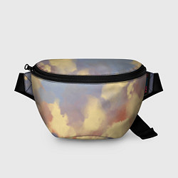 Поясная сумка Облачное небо на закате, цвет: 3D-принт