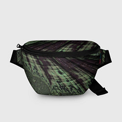 Поясная сумка Камуфляжный змеиный фрактал, цвет: 3D-принт