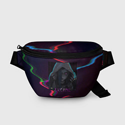 Поясная сумка Аркейн неон Jinx, цвет: 3D-принт