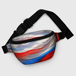Поясная сумка Флаг России в красках, цвет: 3D-принт — фото 2