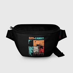 Поясная сумка SPY X FAMILY СЕМЬЯ ШПИОНА ВСЕ, цвет: 3D-принт