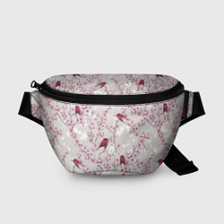 Поясная сумка Цветы Сакуры и Птицы, цвет: 3D-принт