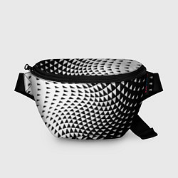 Поясная сумка Минималистический авангардный паттерн, цвет: 3D-принт