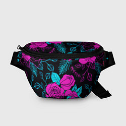 Поясная сумка Авангардный паттерн из роз Лето, цвет: 3D-принт
