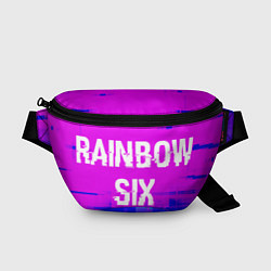 Поясная сумка Rainbow Six Glitch Text Effect, цвет: 3D-принт
