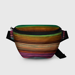 Поясная сумка Multicolored thin stripes Разноцветные полосы, цвет: 3D-принт