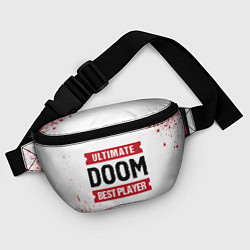 Поясная сумка Doom: красные таблички Best Player и Ultimate, цвет: 3D-принт — фото 2