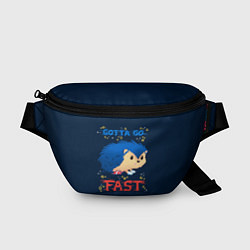 Поясная сумка Little Sonic gotta go fast, цвет: 3D-принт