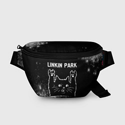 Поясная сумка Группа Linkin Park и Рок Кот, цвет: 3D-принт