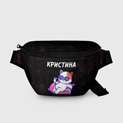 Поясная сумка Кристина КОШЕЧКА Потертости, цвет: 3D-принт