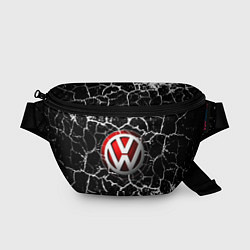 Поясная сумка Volkswagen Трещины, цвет: 3D-принт
