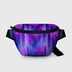 Поясная сумка Purple splashes, цвет: 3D-принт