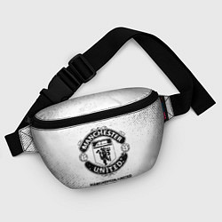 Поясная сумка Manchester United с потертостями на светлом фоне, цвет: 3D-принт — фото 2