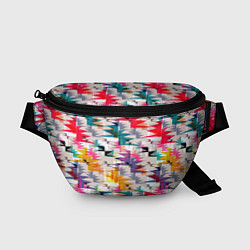 Поясная сумка Многоцветный абстрактный геометрический, цвет: 3D-принт