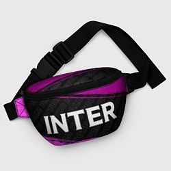 Поясная сумка Inter pro football: надпись и символ, цвет: 3D-принт — фото 2