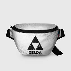 Поясная сумка Zelda с потертостями на светлом фоне, цвет: 3D-принт