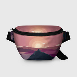 Поясная сумка Горы восход солнца Mountain landscape, цвет: 3D-принт