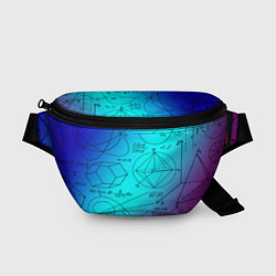 Поясная сумка Неоновая формула, цвет: 3D-принт