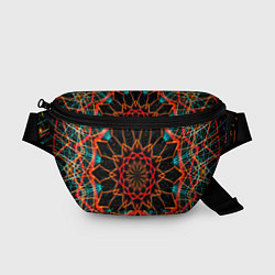 Поясная сумка Фрактальная мандала, цвет: 3D-принт