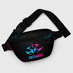 Поясная сумка Hitman - neon gradient, цвет: 3D-принт — фото 2
