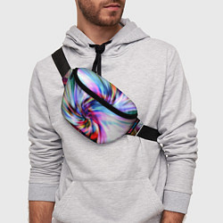 Поясная сумка Радужная спираль, цвет: 3D-принт — фото 2