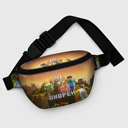 Поясная сумка Андрей Minecraft, цвет: 3D-принт — фото 2