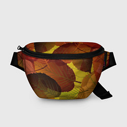 Поясная сумка Осенние крупные листья, цвет: 3D-принт