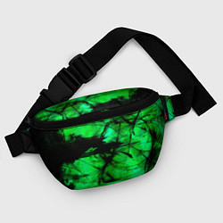 Поясная сумка Зеленый фантом, цвет: 3D-принт — фото 2