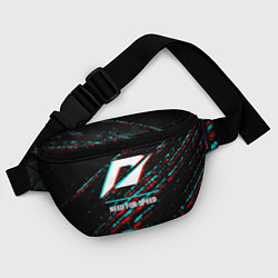 Поясная сумка Need for Speed в стиле glitch и баги графики на те, цвет: 3D-принт — фото 2