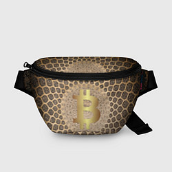 Поясная сумка Золотой биткоин, цвет: 3D-принт
