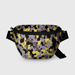 Поясная сумка Камуфляж Yellow Stinger, цвет: 3D-принт