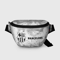 Поясная сумка Barcelona sport на светлом фоне: надпись и символ, цвет: 3D-принт