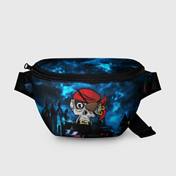 Поясная сумка Череп пирата, цвет: 3D-принт