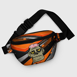 Поясная сумка Зомби с мозгами, цвет: 3D-принт — фото 2