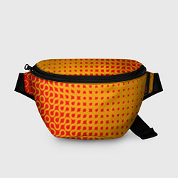 Поясная сумка Оранжевая абстракция, цвет: 3D-принт