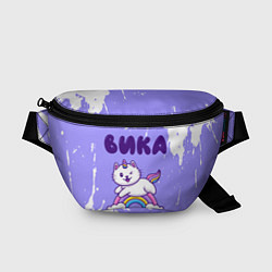 Поясная сумка Вика кошка единорожка, цвет: 3D-принт