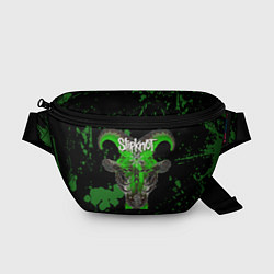 Поясная сумка Slipknot зеленый козел, цвет: 3D-принт