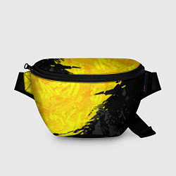Поясная сумка Black and yellow, цвет: 3D-принт